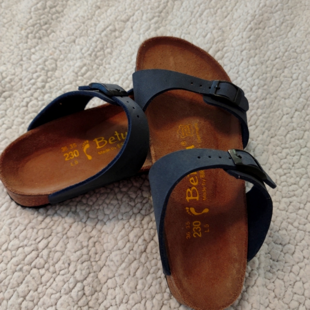 Navy Betula Birkenstock size 36
